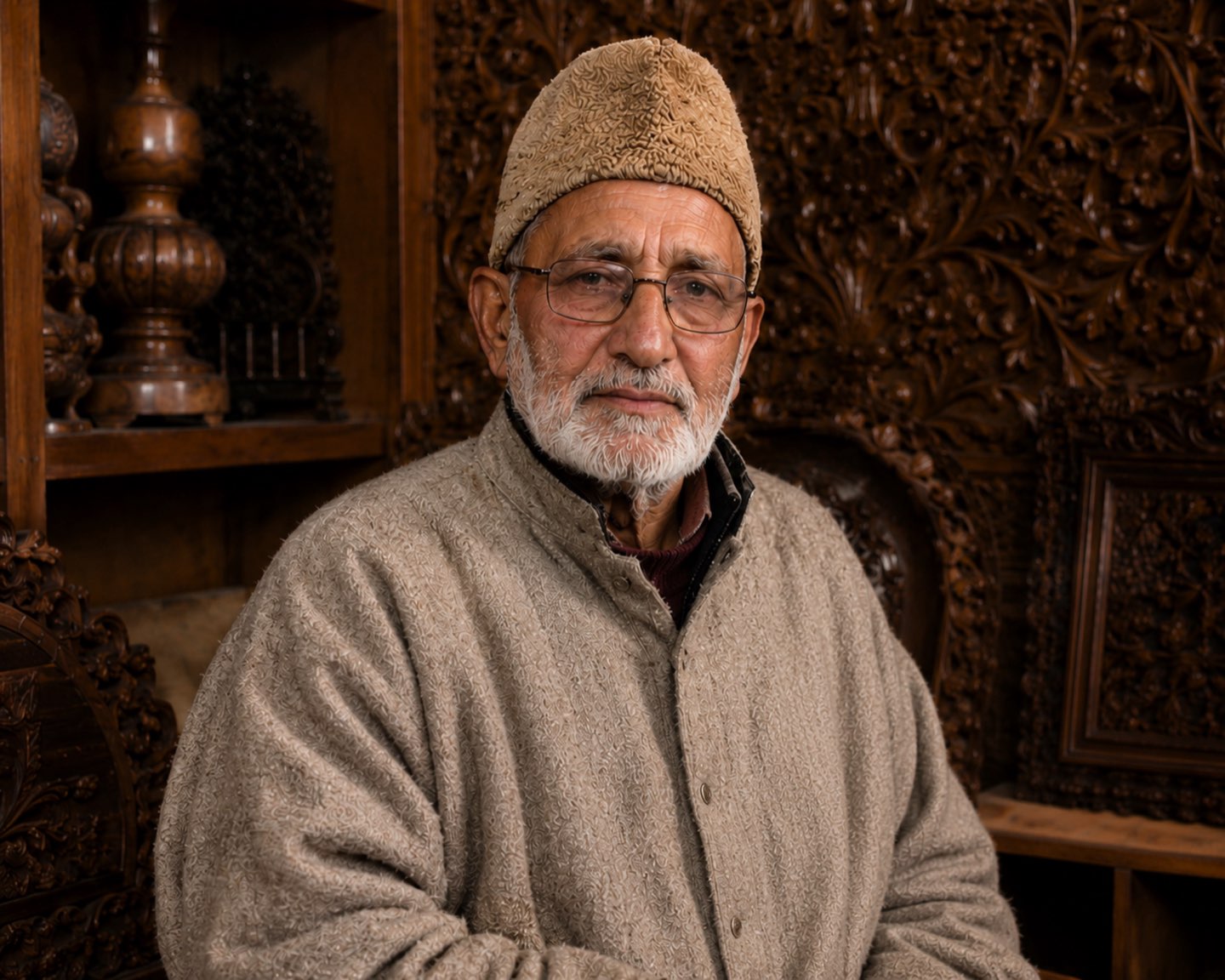 Ghulam Nabi Dar — Padma Shri 2024, Kashmir woodcraft master