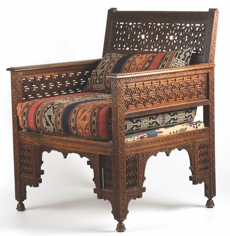 Traditional Kashmiri low chairs