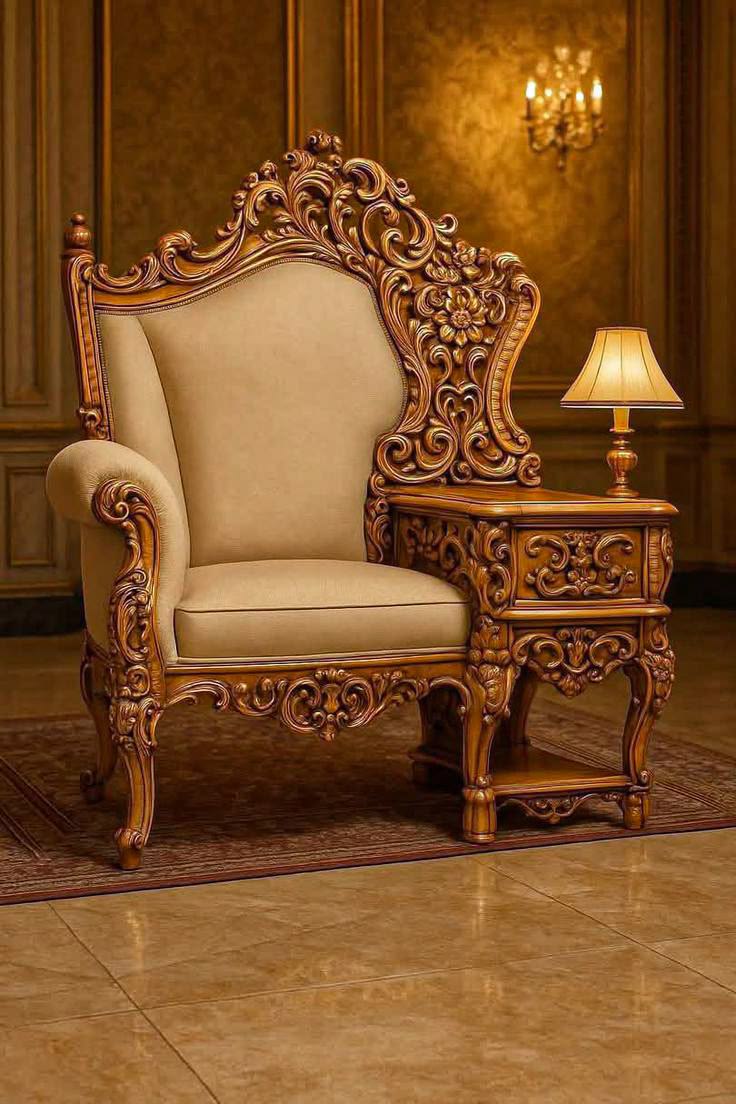 Royal carved armchair