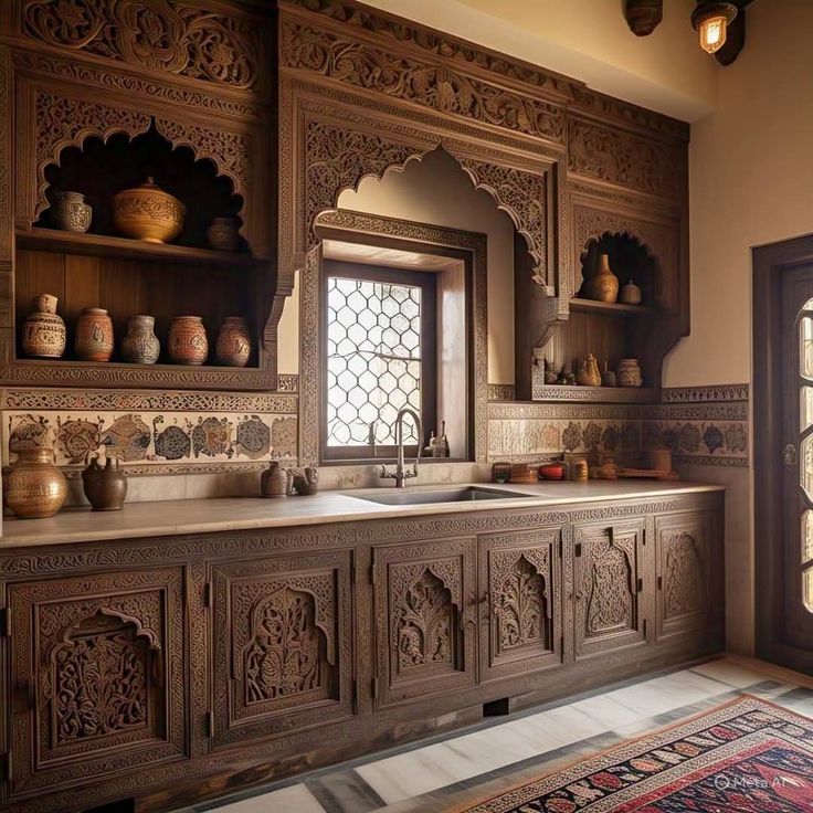 Modern walnut kitchen